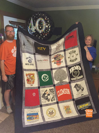 Paula C Happy 40th quilt